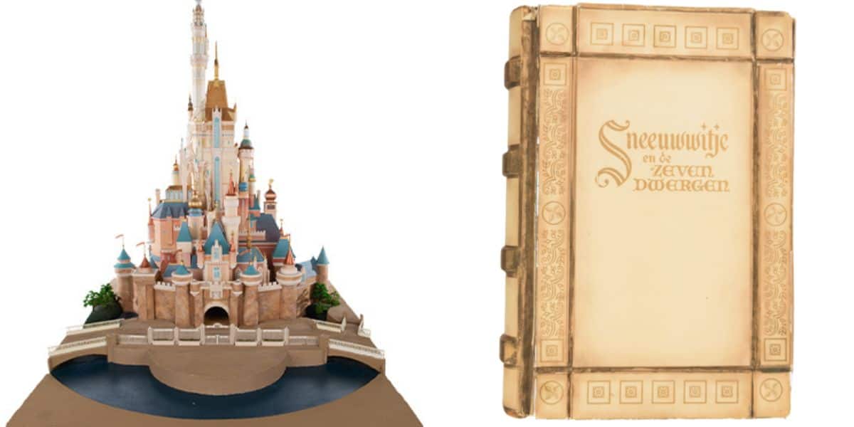 castle and book from disney archives