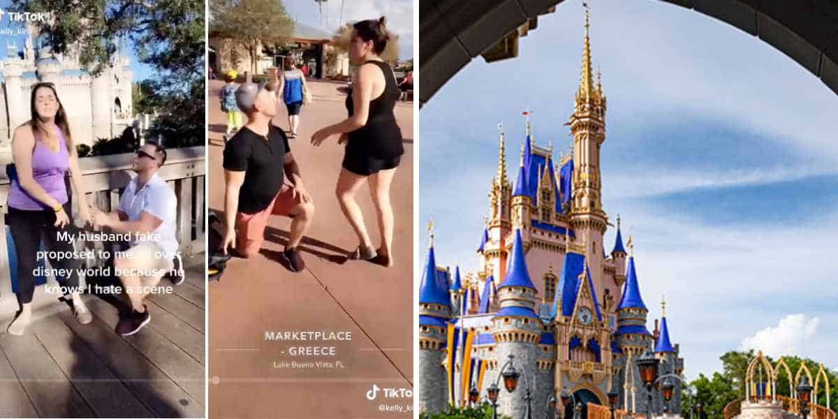 fiance embarrassed disney world proposal