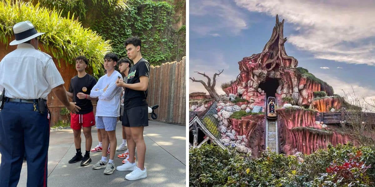 Teens close splash mountain