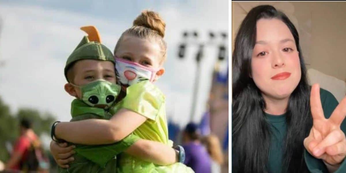 woman refuses to give in to children at disney world