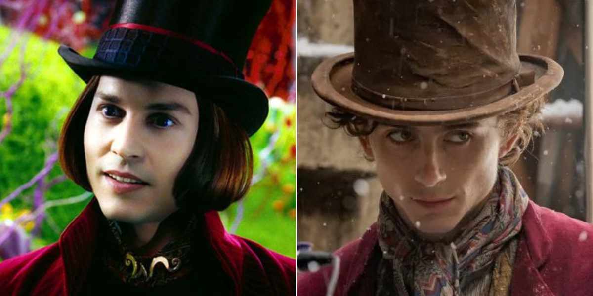 johnny depp timothee chalamet willy wonka