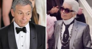 disney ceo bob iger smirks at the late karl lagerfeld
