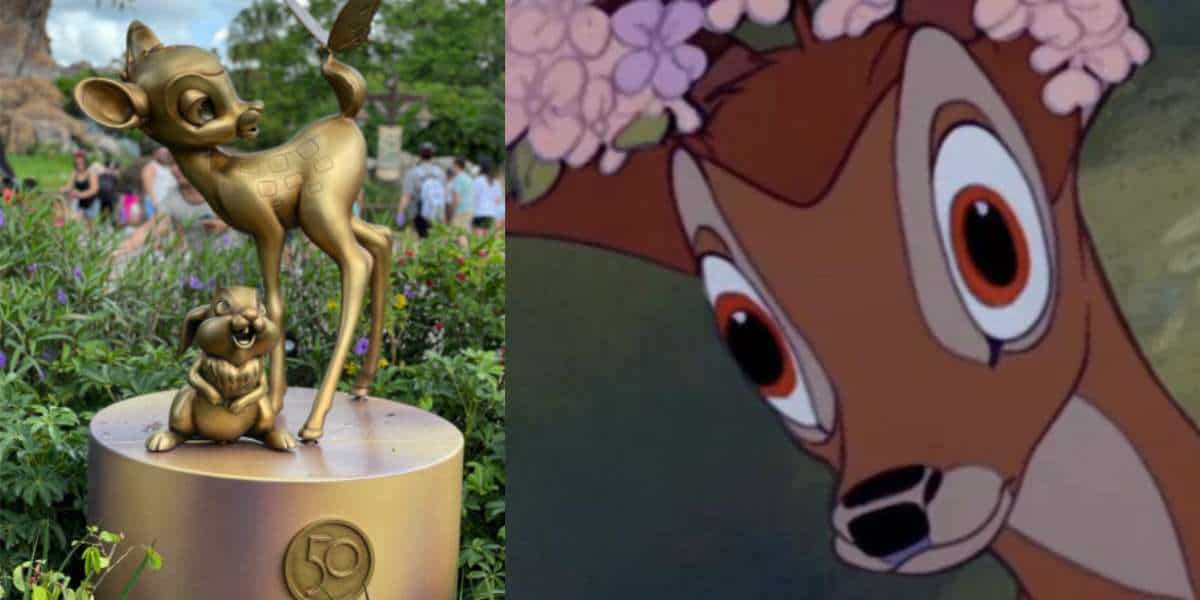 Disney 50th Anniversary Bambi Statue Shocked