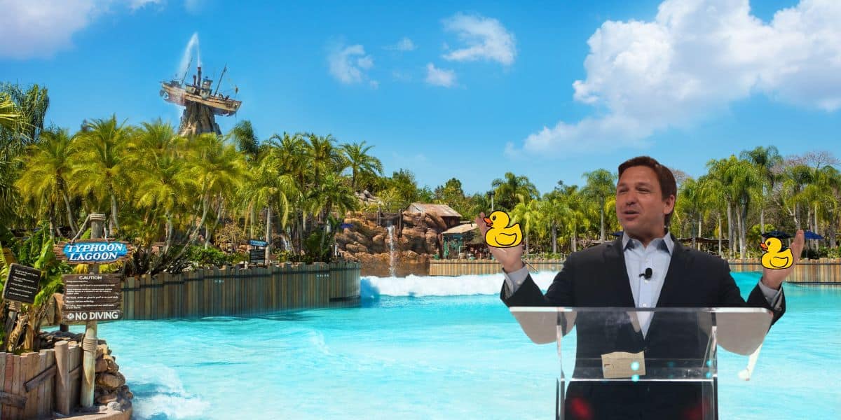 Showering With DeSantis Typhoon Lagoon