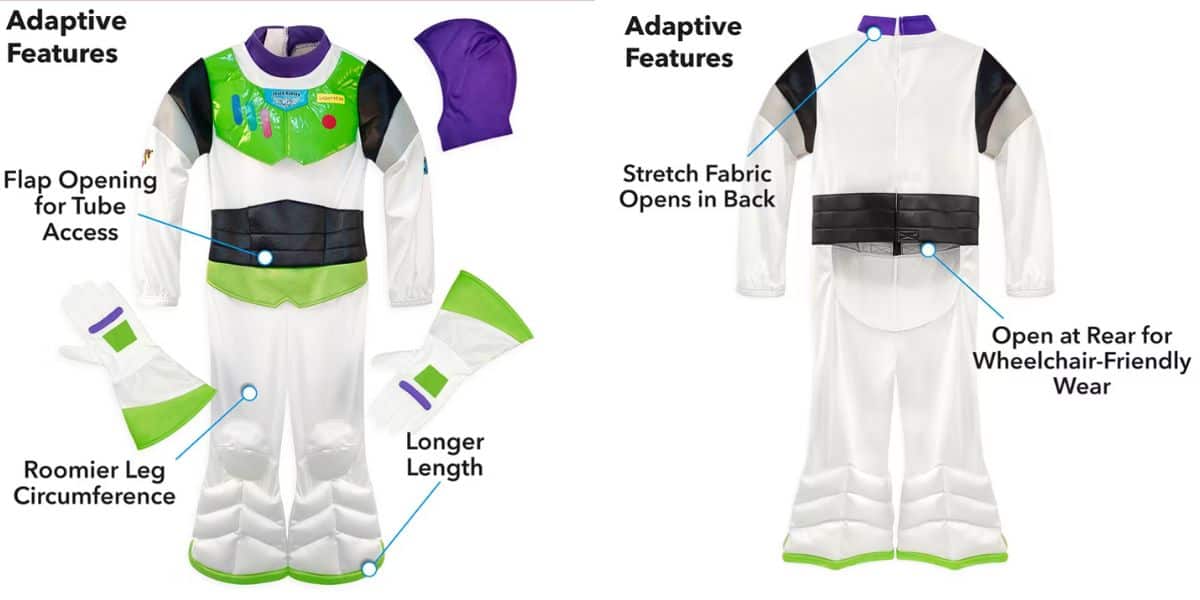 buzz lightyear adaptive inclusive costume features