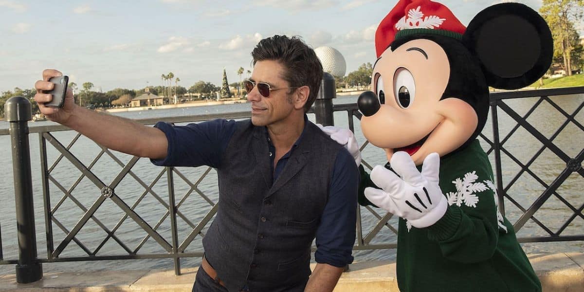 John Stamos with Mickey Mouse