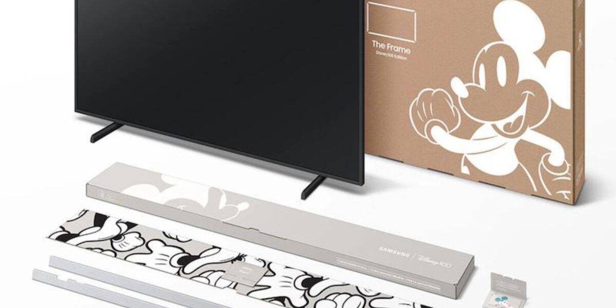 disney100 samsung frame television