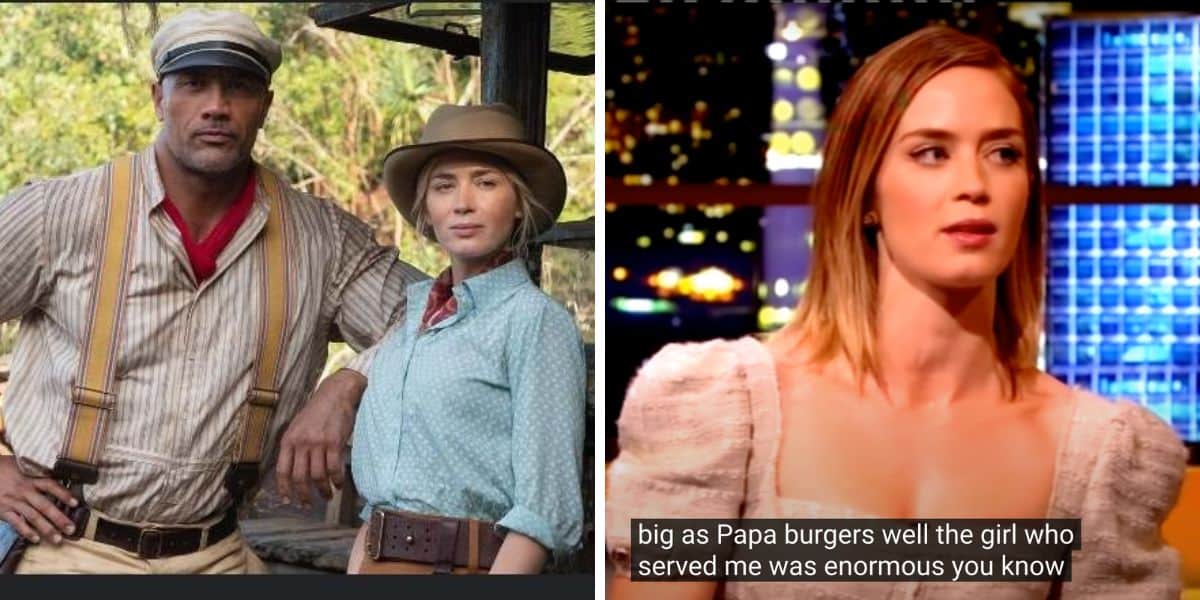 Emily Blunt fat shaming waitress