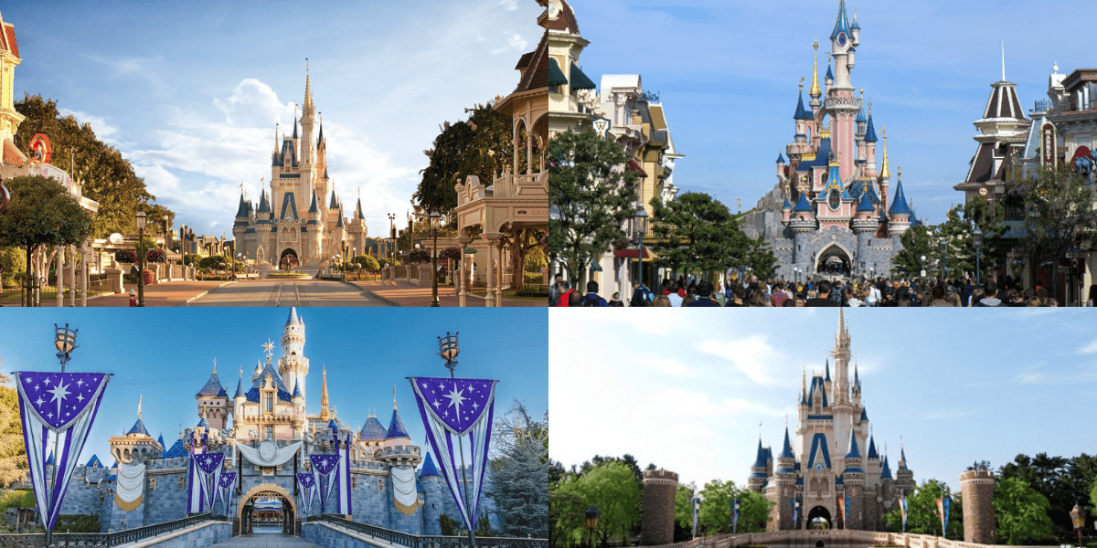 Disney castles from around the world