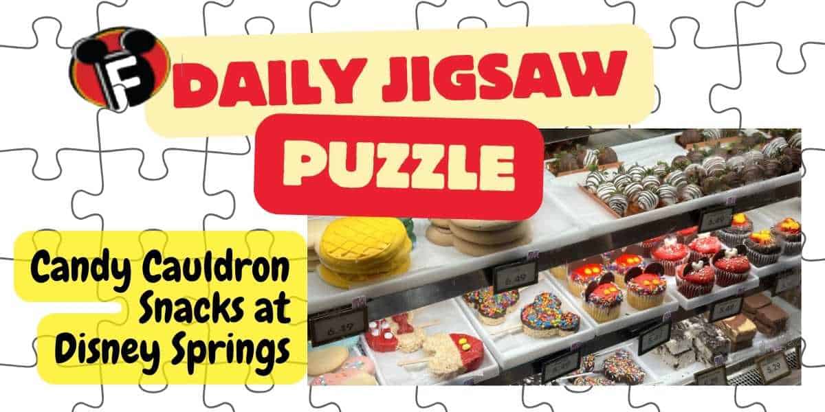 Disney Fanatic's Daily Jigsaw Puzzle Candy Cauldron Snacks at Disney Springs