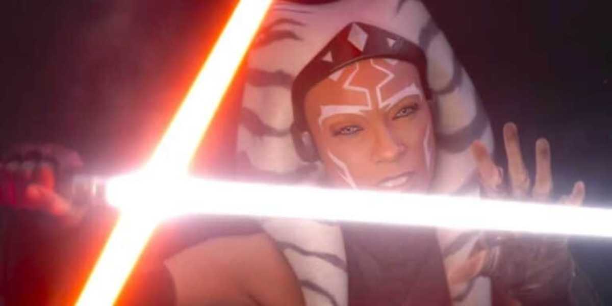 Ahsoka Tano fighting Baylan Skoll