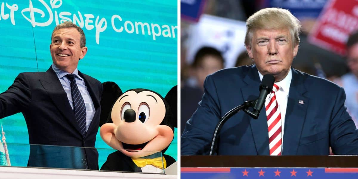 Split Image: Bob Iger and Donald Trump