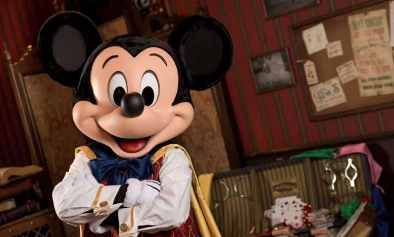 Mickey Mouse at the Town Square Theater in the Magic Kingdom