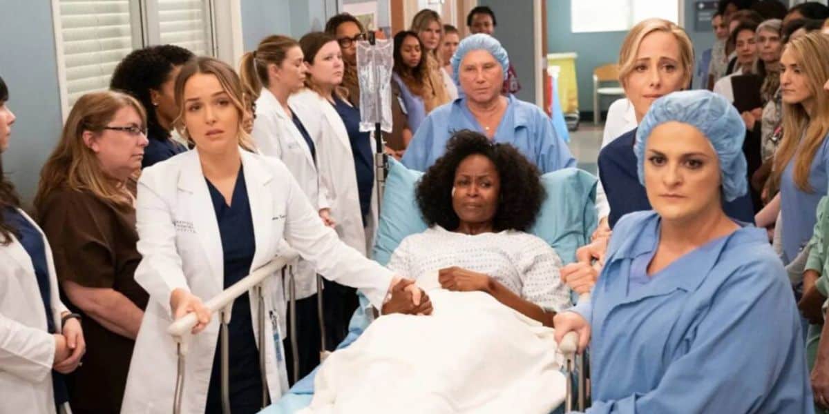Elisabeth Finch in a scene from Grey's Anatomy