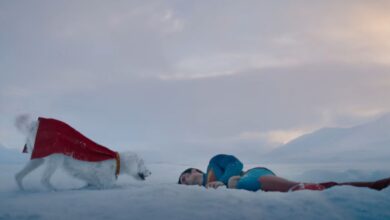 Krypto the Dog helping Superman in the new trailer