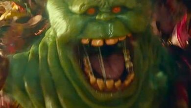 Slimer in the new 'Ghostbusters: Frozen Empire' trailer