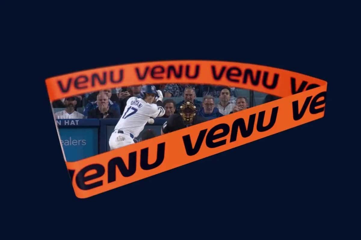 A logo for Venu sports