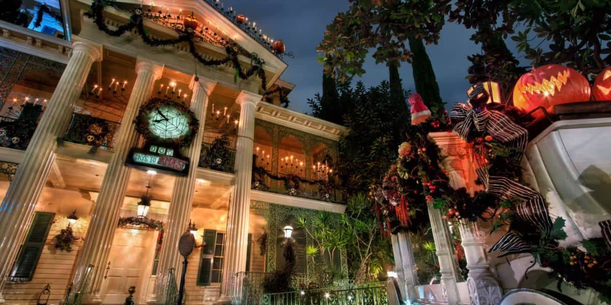 Haunted Mansion Holiday exterior