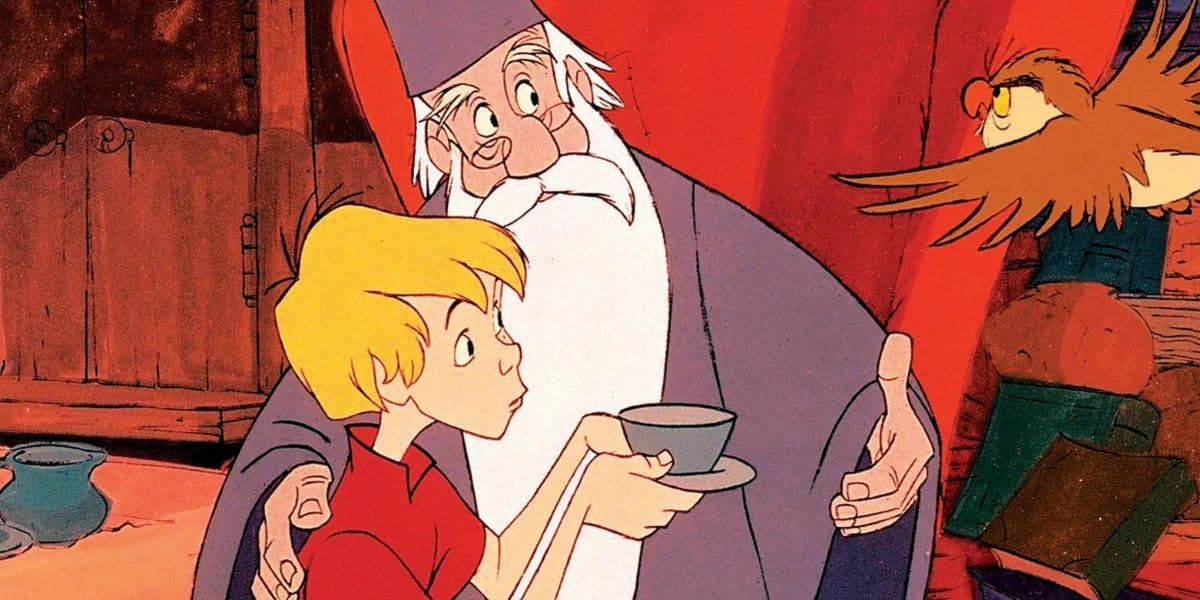Merlin, Arthur, and Archimedes in The Sword in the Stone