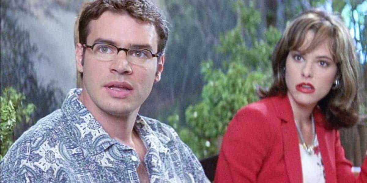 Roman Bridger (Scott Foley) and Jennifer Jolie (Parker Posey) in Scream 3