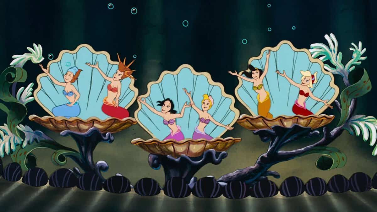 Daughter of Triton scene in The Little Mermaid