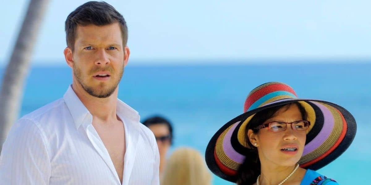 Eric Mabius and America Ferrera in Ugly Betty