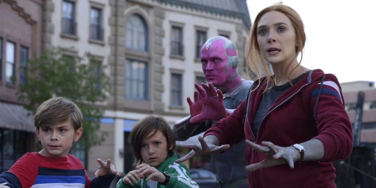 Eliabeth Olsen as Wanda Maximoff in WandaVision