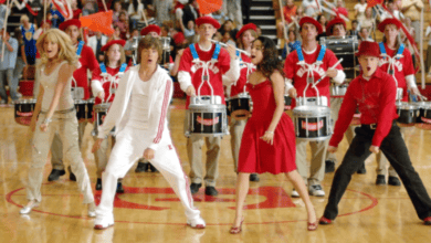 Cast of High School Musical during the final number, We're All In This Together