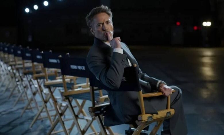 Robert Downey Jr during the Avengers Doomsday cast announcement