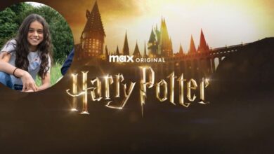 Harry Potter series on HBO Max with an insert of Arabella Stanton