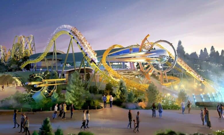Stardust Racers in Celestial Park at Epic Universe
