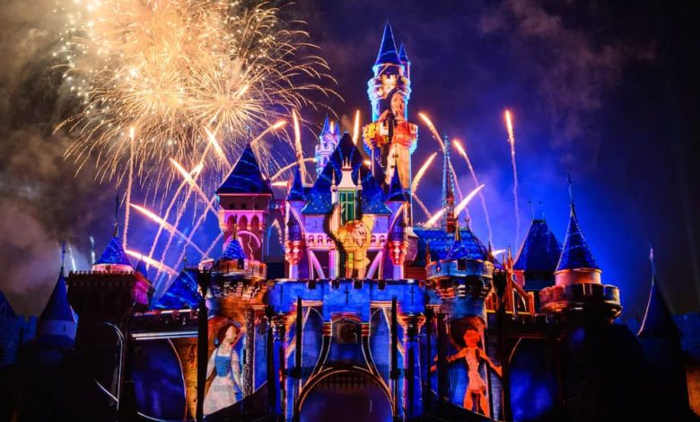 Wondrous Journeys fireworks at Disneyland, a Disney park theme park in California. Disney summer ride closures.