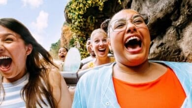 Annual Passholders on a roller coaster at Walt Disney World Resort