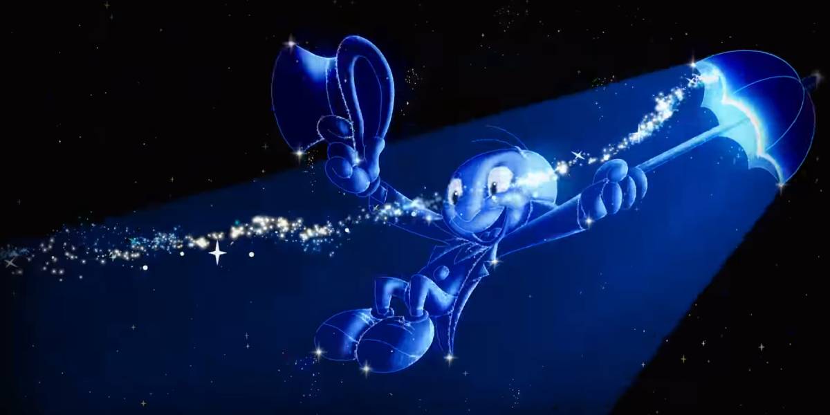 Jiminy Cricket with a new look at Starlight Parade