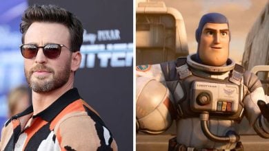 Split Image: (Left) Chris Evans, (Right) Still Image from Lightyear