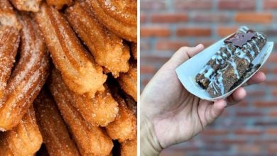 (Left) Disneyland Churro, (Right) Disneyland Halloween Churro