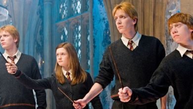 Fred, George, Ginny, and Ron Weasley in Dumbledore's Army