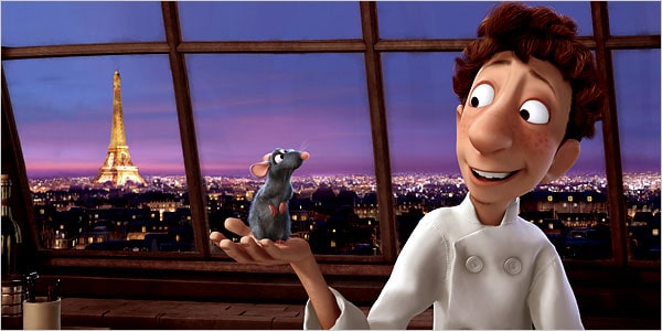 Remy and Linguini in Ratatouille