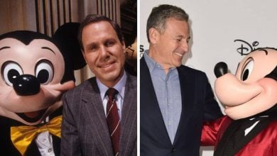 (Left) Michael Eisner, (Right) Bob Iger