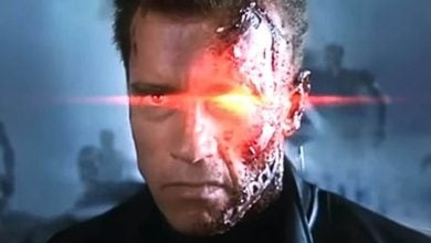 Arnold Schwarzenegger as the Terminator in 'Rise of the Machines'