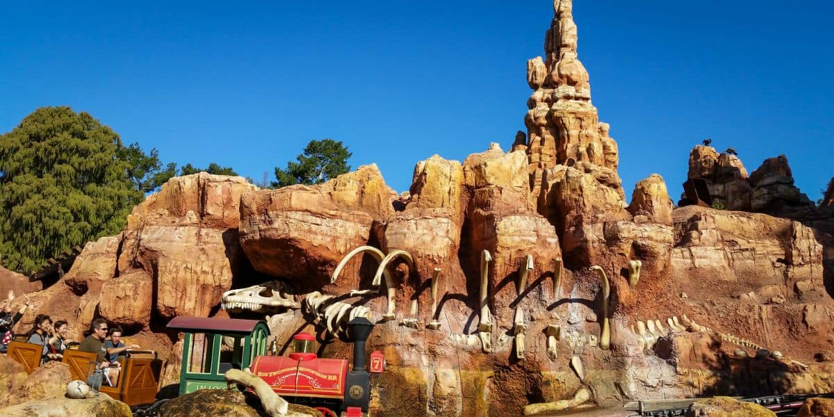 Big Thunder Mountain Railroad at Disneyland.