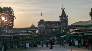 The entrance to Hong Kong Disneyland