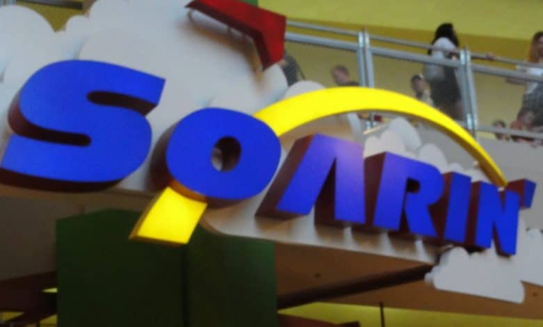 Entrance to Soarin' at EPCOT. Disney World Soarin' Across America opening date confirmed.