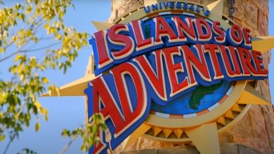 Islands of Adventure lighthouse at Universal Orlando Resort. Universal Orlando Lost Continent demolition