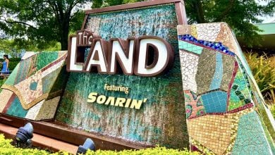 The Living With the Land sign in Disney World's EPCOT