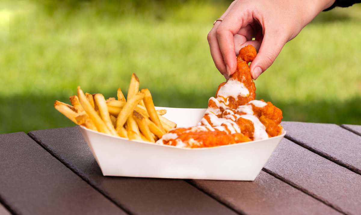 sauced chicken strips at Walt Disney World