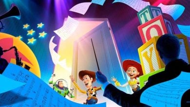 'Toy Story' characters on poster artwork for TOGETHER: A Pixar Musical Adventure