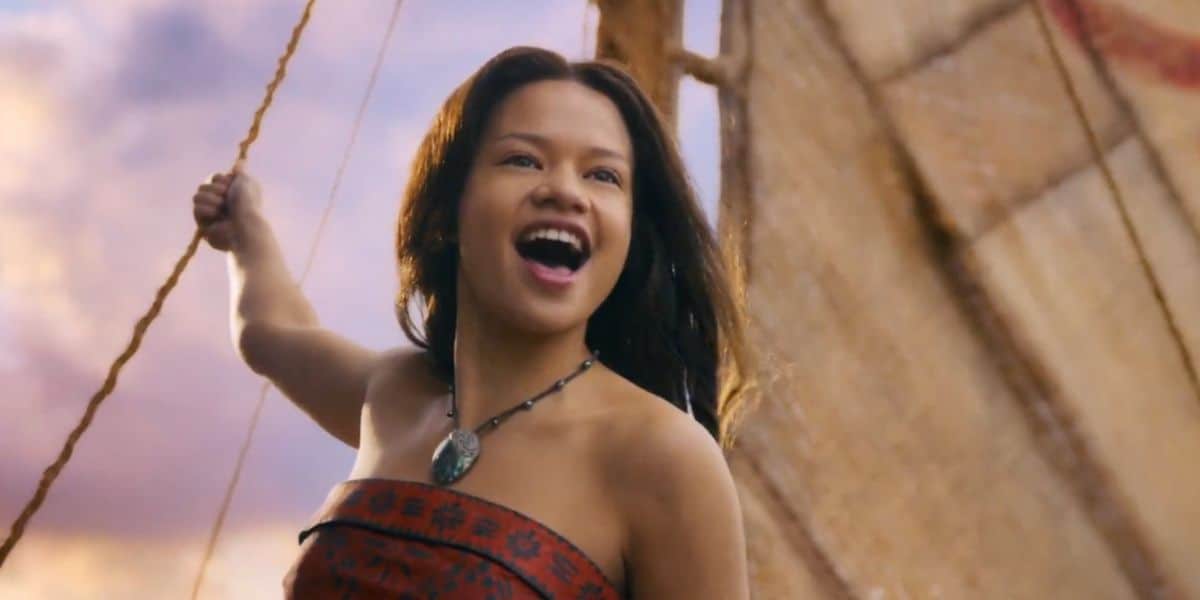 Moana sings in Disney's live-action movie