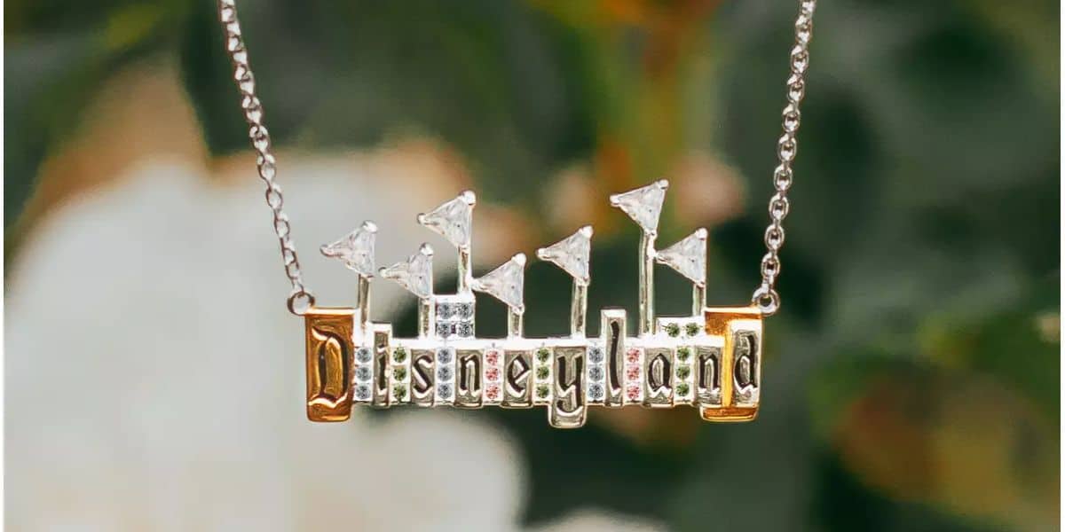 Disneyland Marquee Pendant Necklace by Rebecca Hook