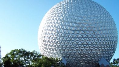 Spaceship Earth in Disney World's EPCOT park